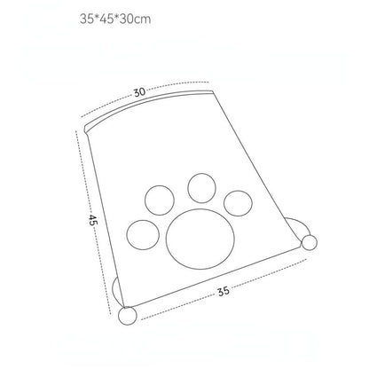 Katze Spielzeug, Bohrertasche, Gelbes Karottenkaninchenmuster mit Geräuschpapier, Mäusen & 3 Plüschbällen, Faltbar, Spielen