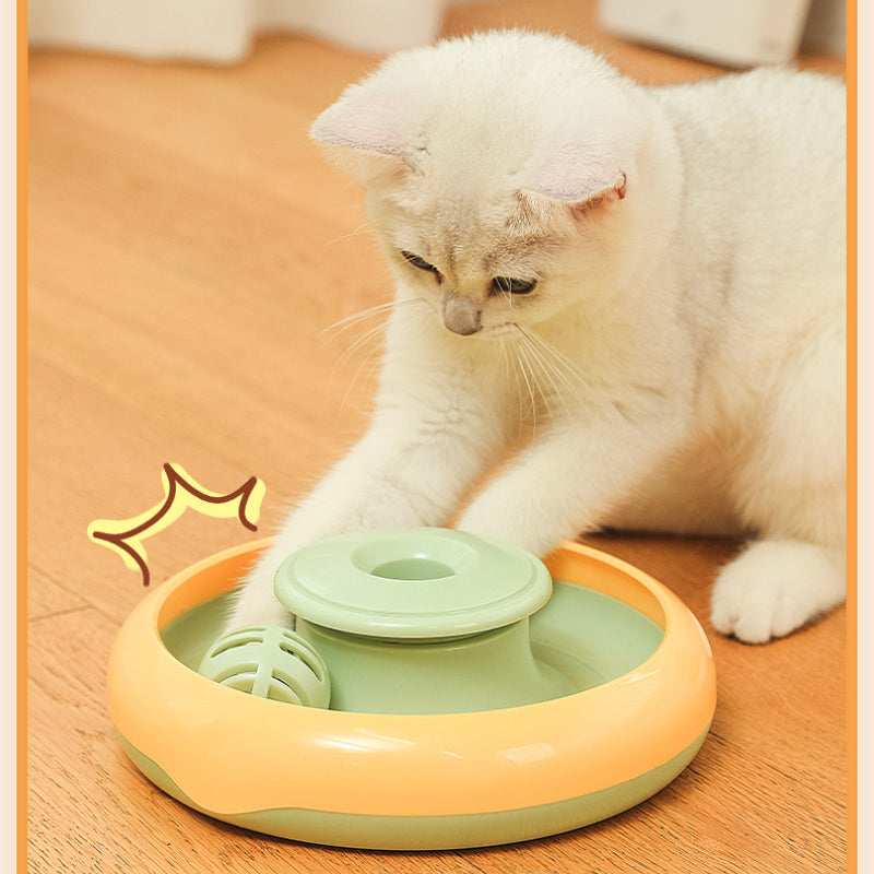 Katzenspielzeug Elektrisch, Karottenform Rotierenden Federn Katzenangel, Zwei Farben, verkaufen Ersatzfedern in Blau & Grün