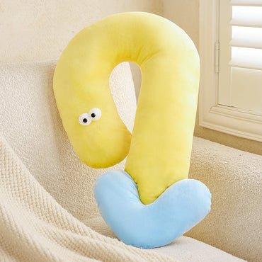 Kuscheltier für Katze, großes Süßes Kissen mit großen Augen, multifunktionales Haustier-Schlafkissen, Drei Farben, 62x39 cm