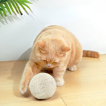 Kratzkugel Katze Sisalball Sound übergroße Selbstunterhaltung zur Linderung von Langeweile und Backenzähnen