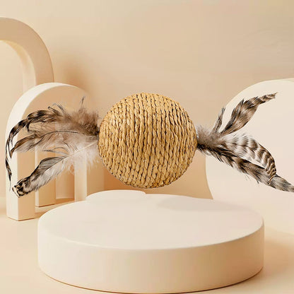 Kratzkugel Katze Sisalball Sound übergroße Selbstunterhaltung zur Linderung von Langeweile und Backenzähnen