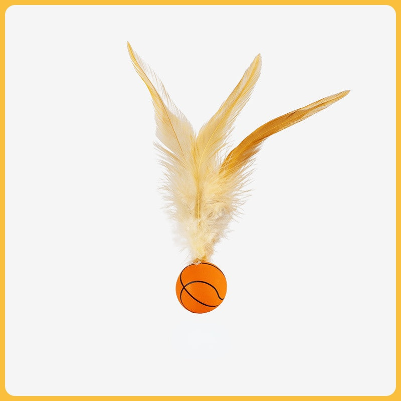 Spielball Katzen, elastisches Badmintonspielzeug, interaktiver kreativer Sportball zum Selbstunterhalten