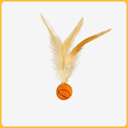 Spielball Katzen, elastisches Badmintonspielzeug, interaktiver kreativer Sportball zum Selbstunterhalten