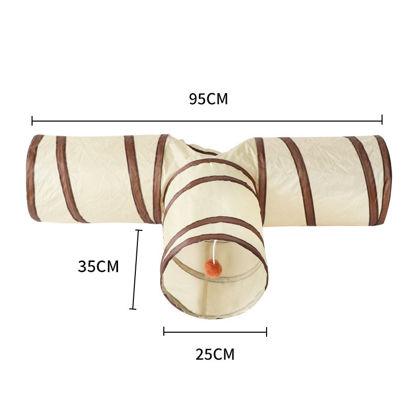 Katzen Tunnel, Polyester faltbar Aufbewahrung mit vielen Stilen, Katzenspielzeug für alle Jahreszeiten