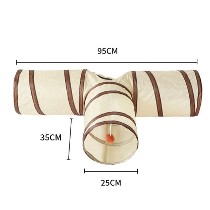 Katzen Tunnel, Polyester faltbar Aufbewahrung mit vielen Stilen, Katzenspielzeug für alle Jahreszeiten