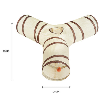 Katzen Tunnel, Polyester faltbar Aufbewahrung mit vielen Stilen, Katzenspielzeug für alle Jahreszeiten