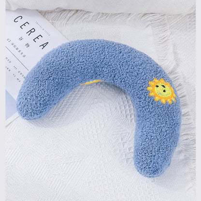 Katzen kuscheltier spielzeug, universelles U-förmiges Plüschkissen für Katzen zum Ausruhen und Kauen (1 Stück)