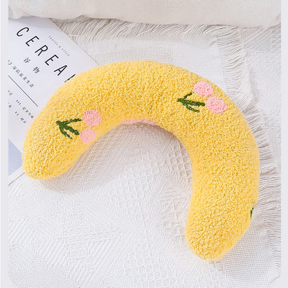 Katzen kuscheltier spielzeug, universelles U-förmiges Plüschkissen für Katzen zum Ausruhen und Kauen (1 Stück)