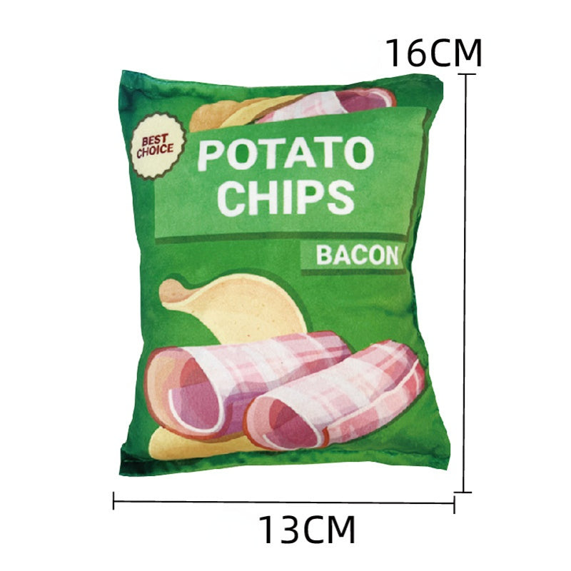 Katze Plüschtier Simulation Papier Sound Kartoffelchips, Kaupads lassen Katzen friedlich schlafen (1 Stück)