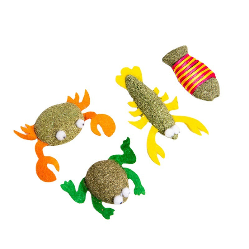 Katzenminze Spielzeug simulierte Beißstäbe in Tierform, Selbstunterhaltung, spielen und beruhigen (1 Stück)