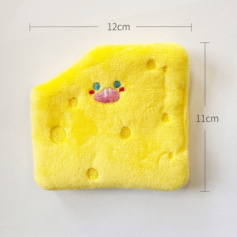 Katze Kuscheltier Simulation Brot Essen Nachmittagstee, Papier Sound, Essen Verstecken Puppe, Interaktiv (1 Stück)