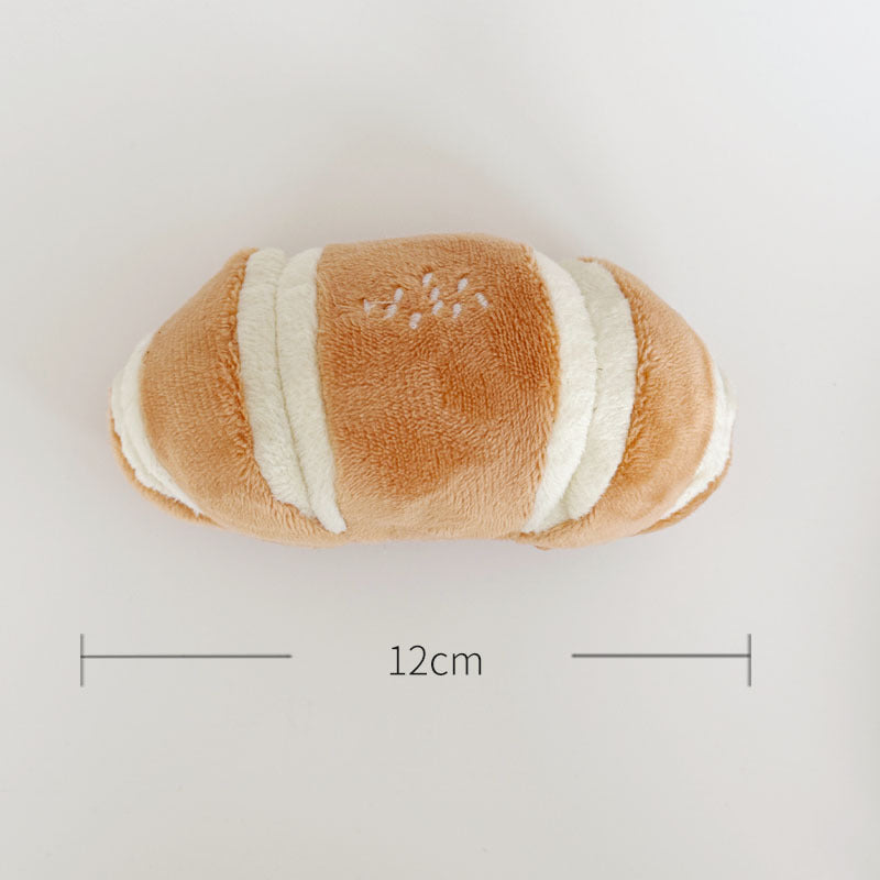 Katze Kuscheltier Simulation Brot Essen Nachmittagstee, Papier Sound, Essen Verstecken Puppe, Interaktiv (1 Stück)