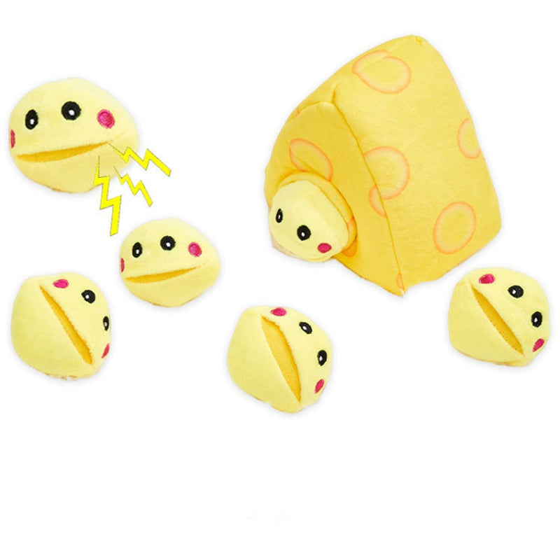 Katze Plüschtier Spielzeug, verschiedene Lebensmittel-Designs, geeignet für Schnüffeltraining und interaktive Spiele im Innenbereich