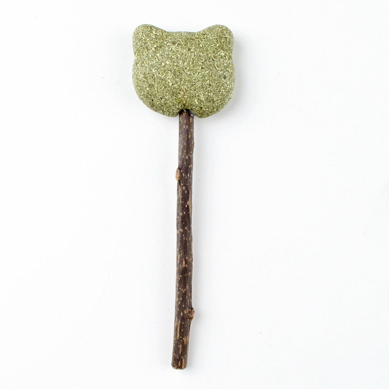 Katzenminze Spielzeug Lollis in verschiedenen Formen, zum Kauen und Spielen mit Katzen, einzeln verpackt (1 Stück)