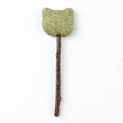 Katzenminze Spielzeug Lollis in verschiedenen Formen, zum Kauen und Spielen mit Katzen, einzeln verpackt (1 Stück)