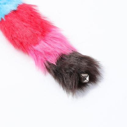 Katzen Spielzeug, Interaktives Katzenspielzeug Maus, Plüschmäuse mit Klingel am Schwanz, 30cm Lang, 5er Set