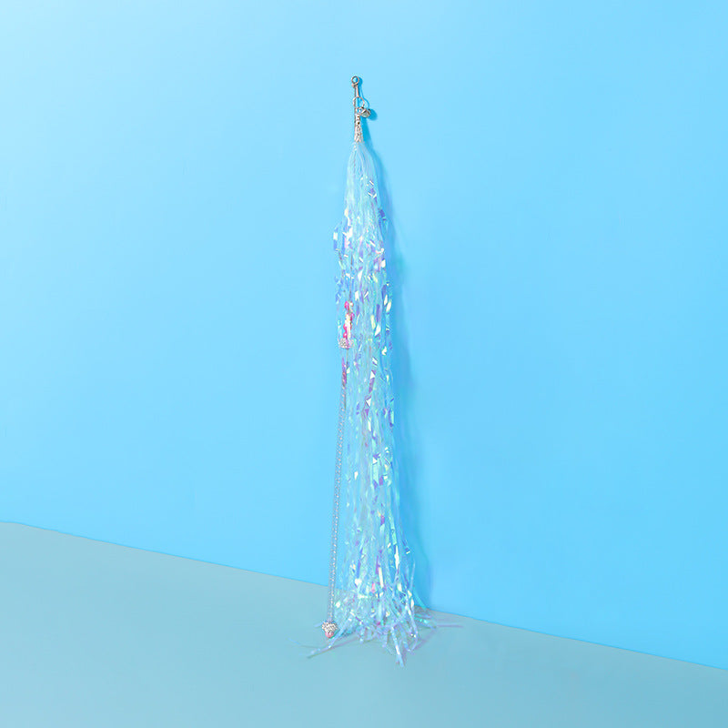 Katzen Spielzeug, Katzenangel mit Blumen oder Quasten, 46-47 cm lang, für Katzen zum Spielen und Bewegen