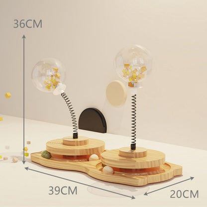 Katze Spielzeug, Katzenspielzeug Futter mit Interaktiven Bahnspielen, fördert Bewegung und Denkfähigkeit für Katzen