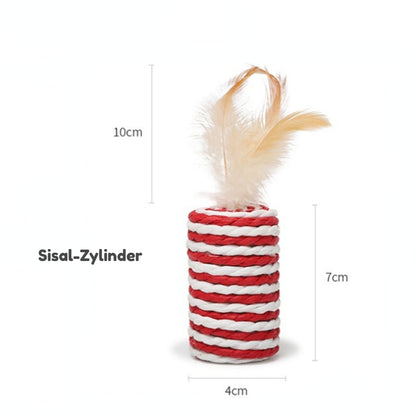 Katze Spielzeug, 7-teiliges Katzenspielzeug Geschenkset, Interaktives Spielzeug für Katzen zum Spielen, Beschäftigung und Bewegung