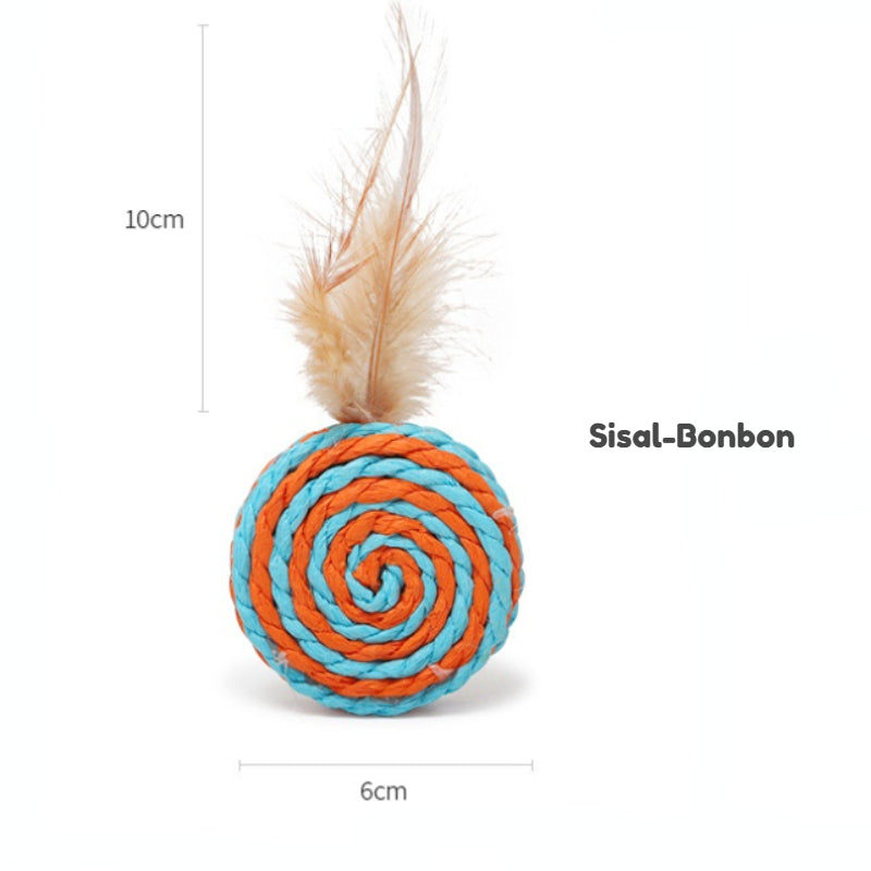 Katze Spielzeug, 7-teiliges Katzenspielzeug Geschenkset, Interaktives Spielzeug für Katzen zum Spielen, Beschäftigung und Bewegung