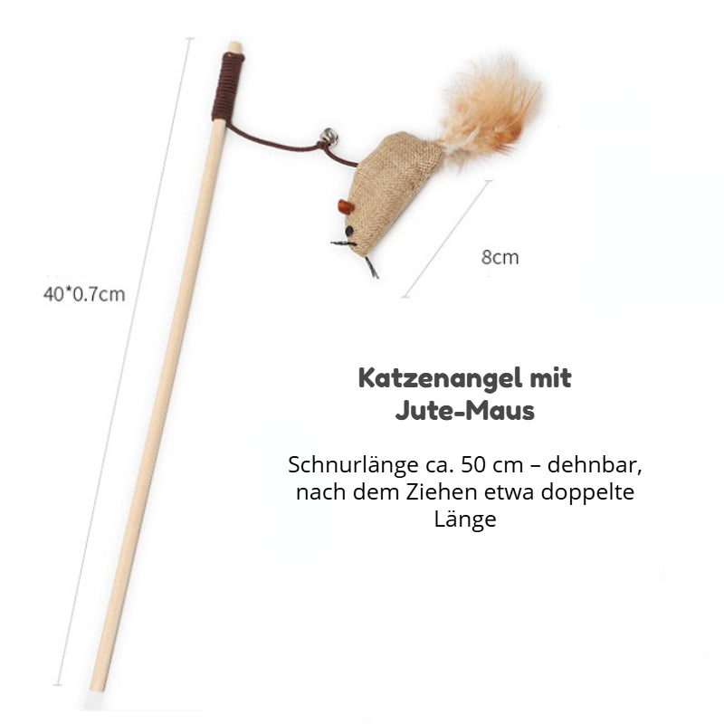 Katze Spielzeug, 7-teiliges Katzenspielzeug Geschenkset, Interaktives Spielzeug für Katzen zum Spielen, Beschäftigung und Bewegung