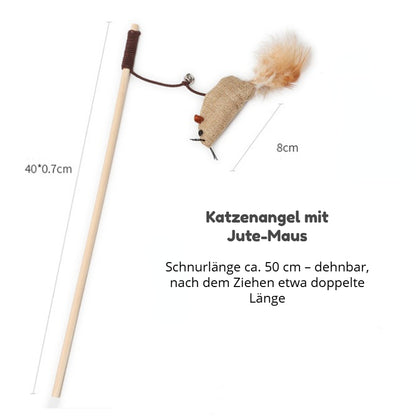 Katze Spielzeug, 7-teiliges Katzenspielzeug Geschenkset, Interaktives Spielzeug für Katzen zum Spielen, Beschäftigung und Bewegung