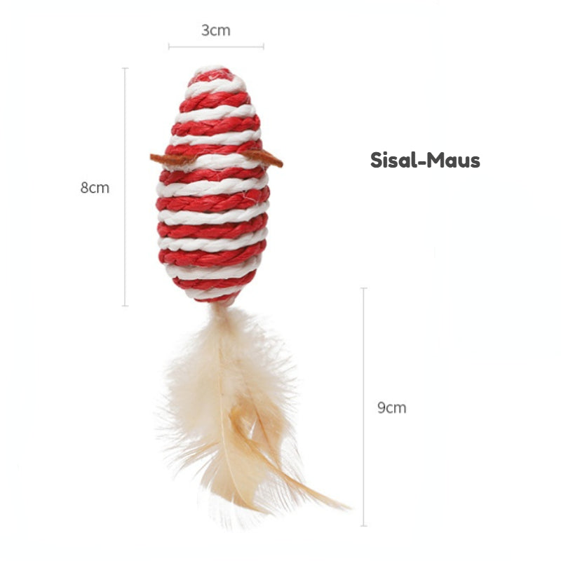 Katze Spielzeug, 7-teiliges Katzenspielzeug Geschenkset, Interaktives Spielzeug für Katzen zum Spielen, Beschäftigung und Bewegung