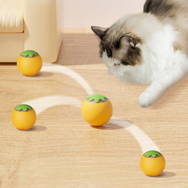Katzenspielzeug elektrisch, Interaktives Selbstbewegenden Rollbällen, Spaß & Unterhaltung für Katzen, Gelb, Grün, Rosa (3 Stück)