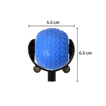 Katzenspielzeug Elektrisch, Interaktiver Spielball für Katzen, Weiches Gummimaterial, Orange & Blau, Katze spielt alleine