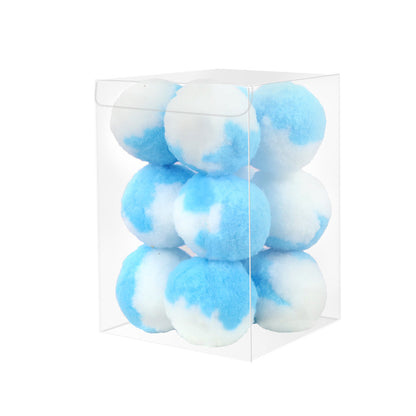 Katzen Spielzeug, Bunte Katzenball aus Polyester-Faser, Selbstspielendes & Lustiges Katzenspielzeug in Blau, Gelb und Rosa