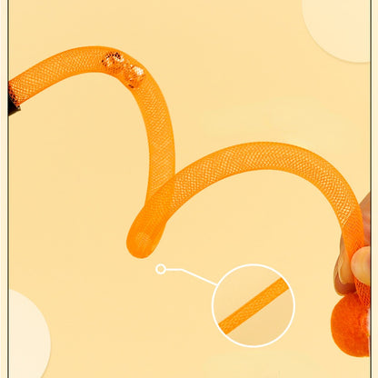 Katze Spielzeug, Insekt Katzenangel mit Elastischem Netz & Glöckchen für Katzen zur Selbstunterhaltung, Drei Farben erhältlich (1 Stück)