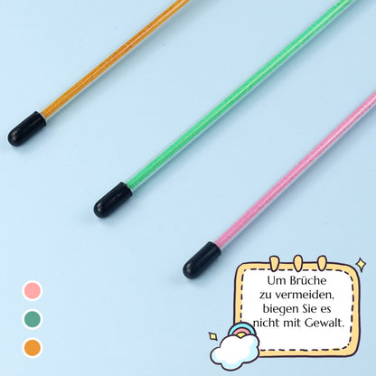 Katze Spielzeug, Insekt Katzenangel mit Elastischem Netz & Glöckchen für Katzen zur Selbstunterhaltung, Drei Farben erhältlich (1 Stück)