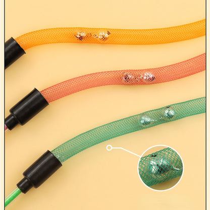 Katze Spielzeug, Insekt Katzenangel mit Elastischem Netz & Glöckchen für Katzen zur Selbstunterhaltung, Drei Farben erhältlich (1 Stück)