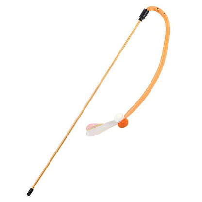 Katze Spielzeug, Insekt Katzenangel mit Elastischem Netz & Glöckchen für Katzen zur Selbstunterhaltung, Drei Farben erhältlich (1 Stück)