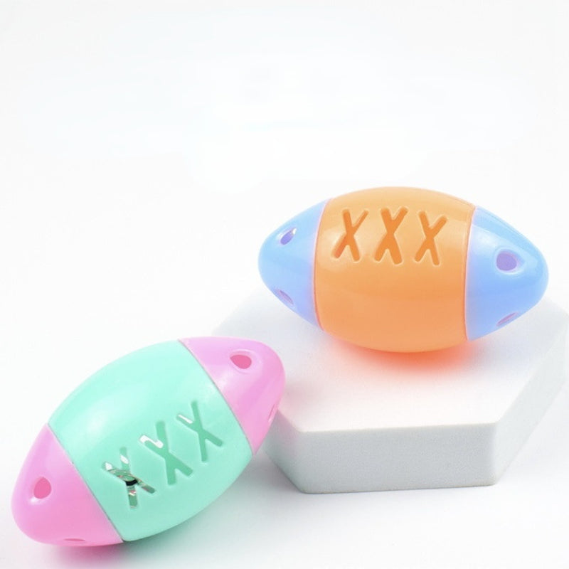 Katzen Spielzeug, Fische für Katzen, Fischförmiger Fußball mit Klingelton, Ideal für Kätzchen zum Spielen, Farben Zufällig