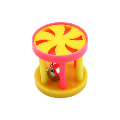 Katzenspielzeug, Bunte Blumentrommeln mit Glocken, Kitten Spielzeug für Kätzchen zum Spielen & Entdecken, Zufällige Farbe