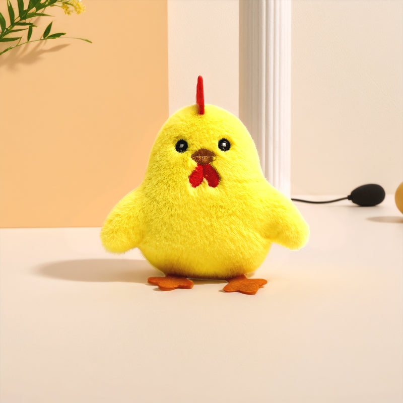 Kuscheltier für Katze, Kuscheliges Plüschspielzeug im niedlichen Küken, 4er-Pack in vier Farben, für Katzen zum Kauen