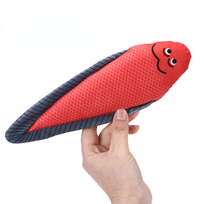 Kuscheltier für Katze, Plüsch-Simulationsfisch Spielzeug mit Lautes Papier & Katzenminze, Drei Varianten wählbar