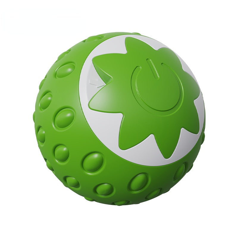 Katzenspielzeug elektrisch, lustigen Erdbeerdesign, aufladbares, Rot und Grün, Leise und langlebig für endlosen Spielspaß