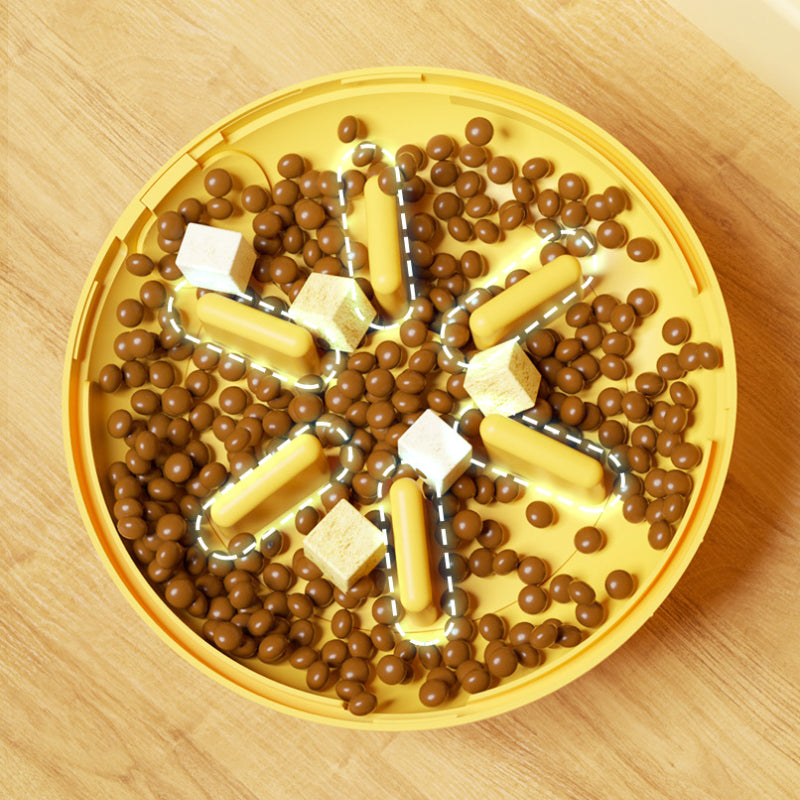 Intelligenzspielzeug Katze, Küken Form Cat-Drehteller, Kippschutz-Design, Futterspielzeug für verschiedene Snackgrößen