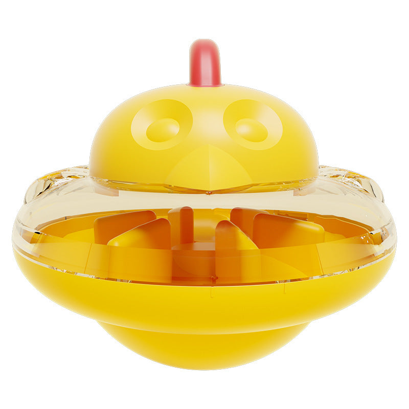 Intelligenzspielzeug Katze, Küken Form Cat-Drehteller, Kippschutz-Design, Futterspielzeug für verschiedene Snackgrößen