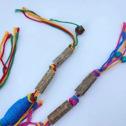 Katze Spielzeug, Katzenminze Spielzeug aus Baumwollseil in Grün und Blau, Beißspielzeug  Spielzeug & Zahnpflegefür Katzen