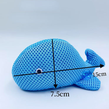 Kuscheltier Katze, Niedliches Blauwal-Design mit Katzenminze, Beschäftigungsspielzeug für Katzen zur Zahnpflege, 15x4x7,5 cm