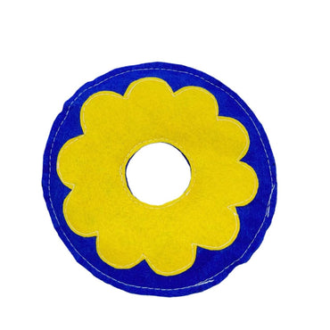 Katze Spielzeug, 16,5 cm Durchmesser Krapfen mit Katzenminze, Verfügbar in zwei Farben, Beißspielzeug & Langeweile lindern