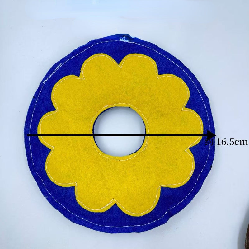 Katze Spielzeug, 16,5 cm Durchmesser Krapfen mit Katzenminze, Verfügbar in zwei Farben, Beißspielzeug & Langeweile lindern