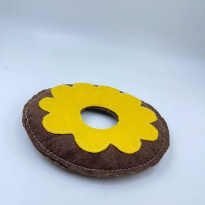 Katze Spielzeug, 16,5 cm Durchmesser Krapfen mit Katzenminze, Verfügbar in zwei Farben, Beißspielzeug & Langeweile lindern