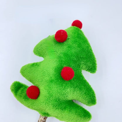 Kuscheltier für Katze, Weihnachtsbaum Katzenspielzeug mit Katzenminze & Raschelpapier, 2er Set für doppelte Freude