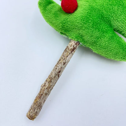 Kuscheltier für Katze, Weihnachtsbaum Katzenspielzeug mit Katzenminze & Raschelpapier, 2er Set für doppelte Freude