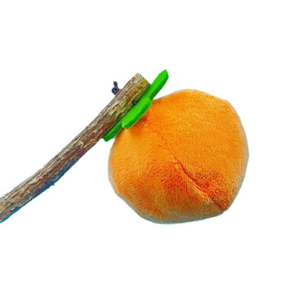 Kuscheltier Katze, 6 cm Persimmon mit Katzenminze, Weich & bequem, Beißspielzeug für Katzen, Zahnreinigung, 2er Set