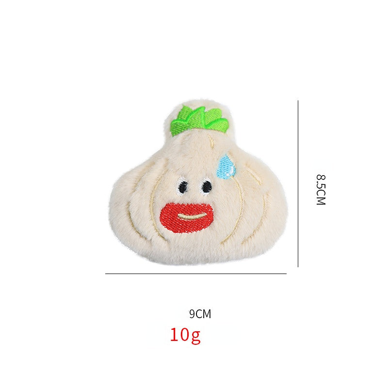 Kuscheltier Katze, Lustige Zwiebeln, Kaktus, Knoblauch, Kauspielzeug für Katzen mit Katzenminze & Lautes Papier, 3er Set